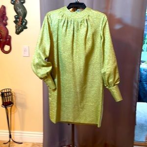Vintage Designer Dress Olive Green